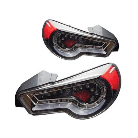 Led Tail Lights - Gloss Black / Clear